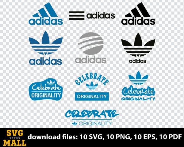 Адидас лого СВГ