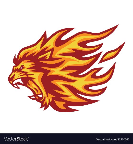 Огненный Лев вектор
