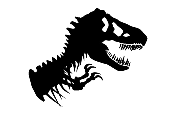 Тираннозавр парк Юрского периода логотип