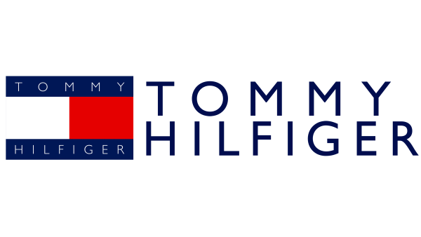 Tommy Hilfiger логотип на белом фоне