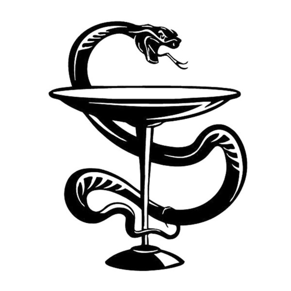 Знак медицины змея и чаша