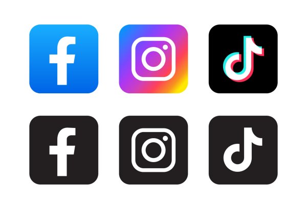 Vector Instagram Facebook TIKTOK