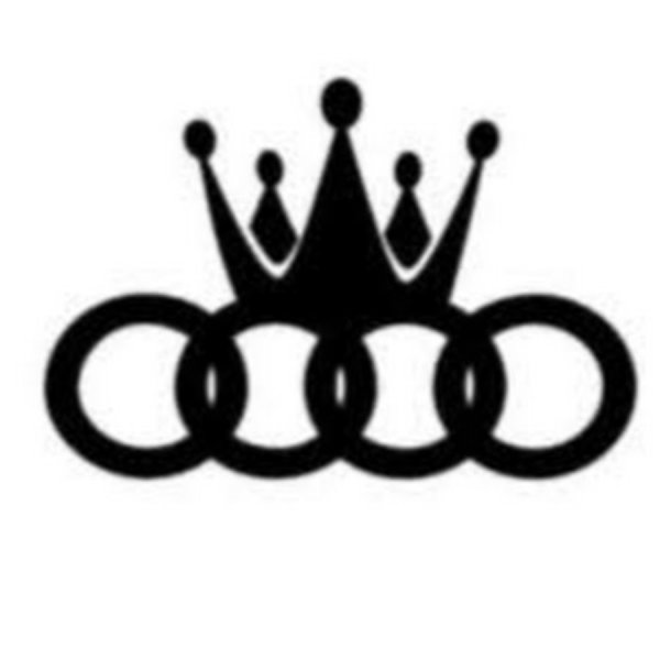 Ауди лого вектор чб