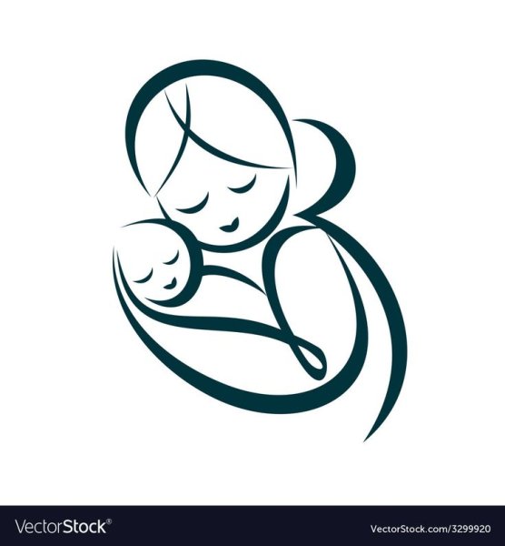 Мать и дитя иконка