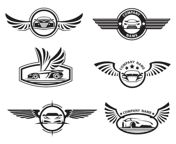 Логотип машины с крыльями
