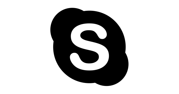 Skype logo трубка