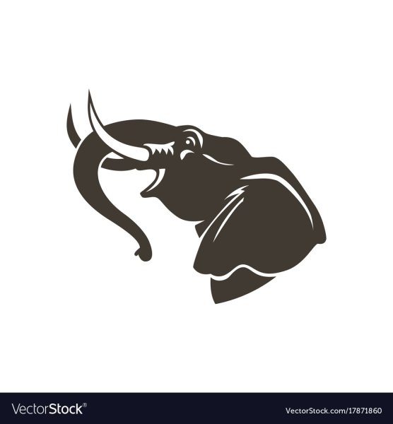 Охотник слон вектор