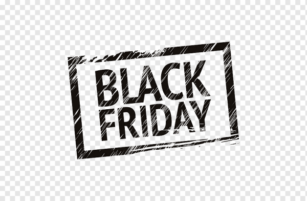 Черная пятница на прозрачном фоне