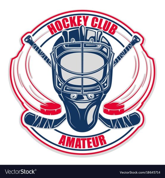 Хоккейный шлем и клюшки логотип