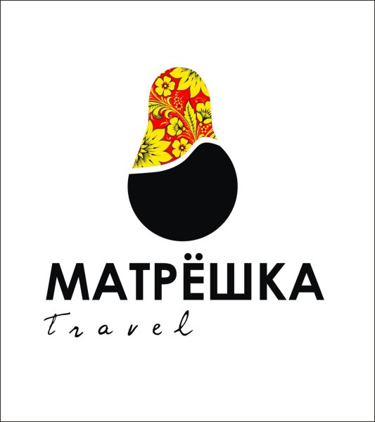 Матрешка лого вектор
