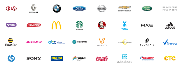 Логотипы известных компаний