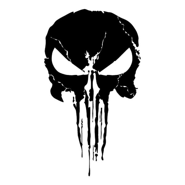 Наклейка череп Каратель