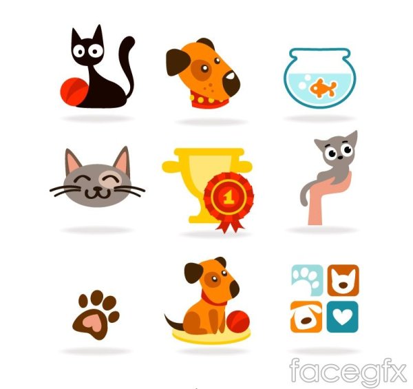 Значки с животными