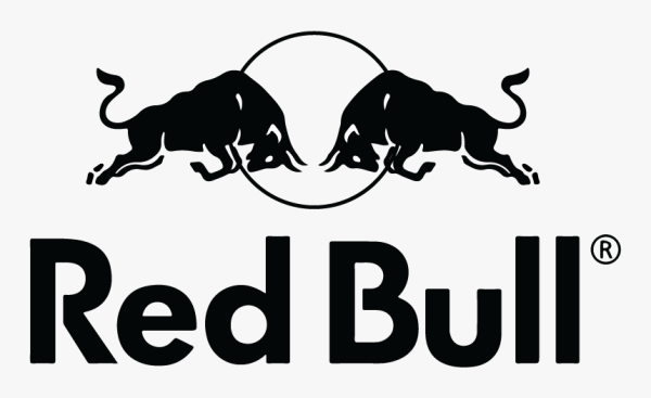 Red bull логотип черный
