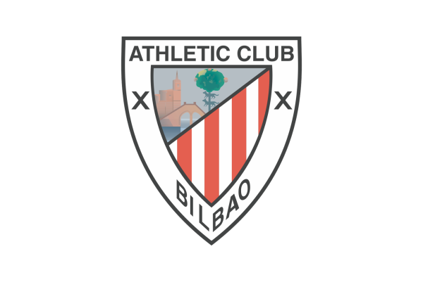 Эмблема ФК Атлетико Мадрид на белом фоне