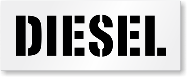 Надпись дизель