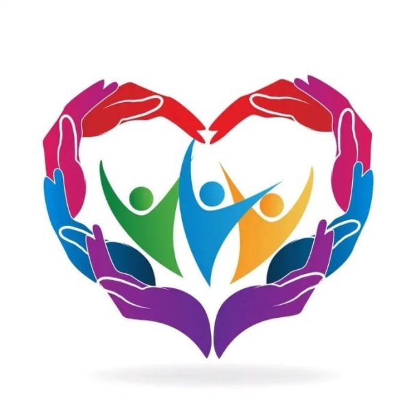 Эмблема добрые сердца для волонтёров