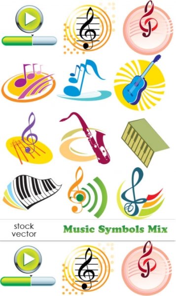 Музыкальные значки в картинках