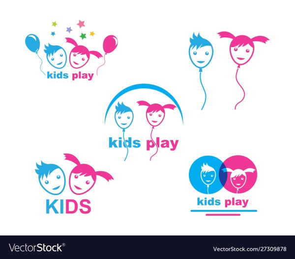 Нарисовпные дети для логотипа