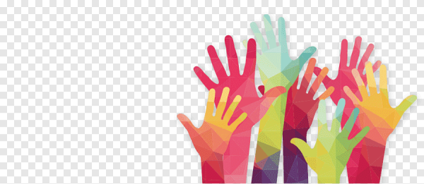 Волонтер на прозрачном фоне