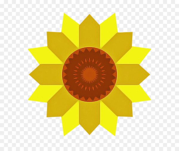 Стилизованный подсолнух