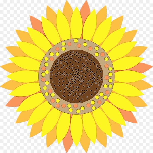 Стилизованный подсолнух
