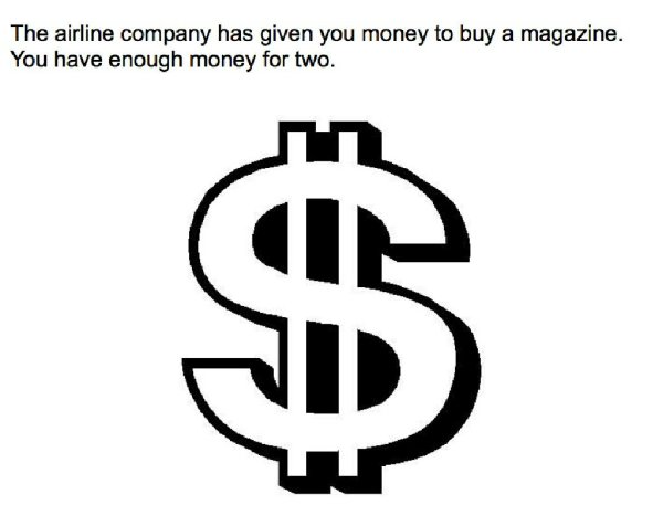 Знак доллара черный