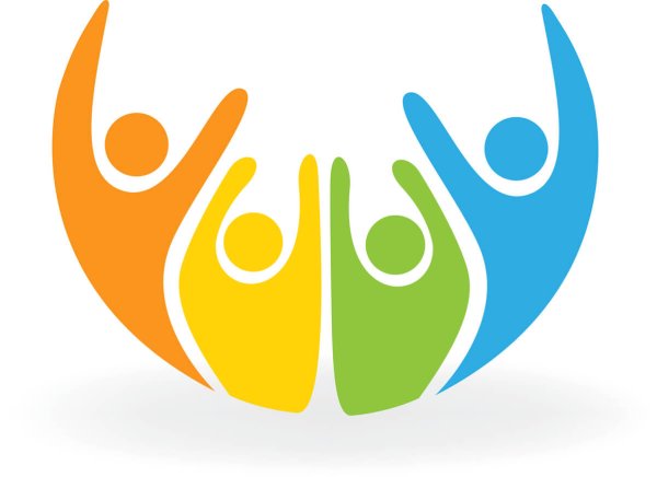 Логотип счастья людей