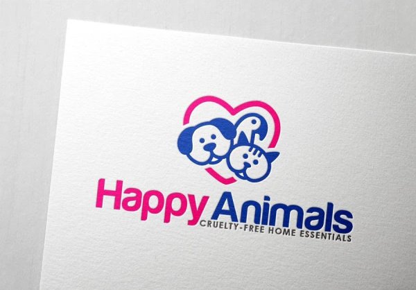 Логотип счастливая собака