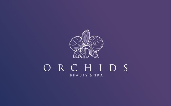 Орхидея логотип Минимализм