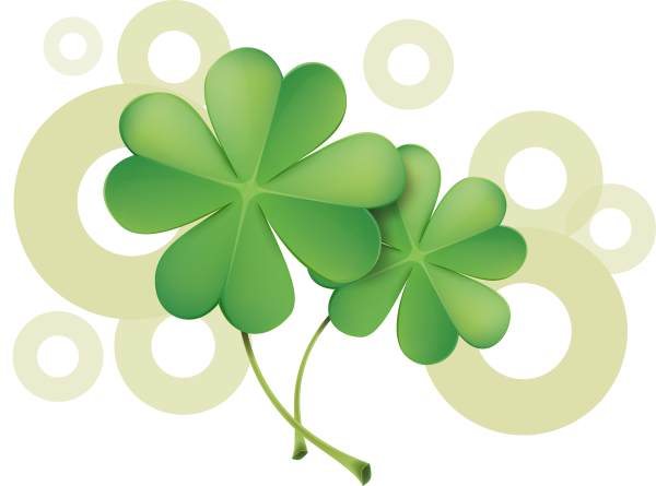 Четырёхлистный Клевер стикер