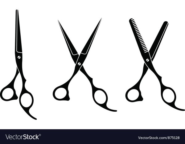 Силуэт стрижка ножницы