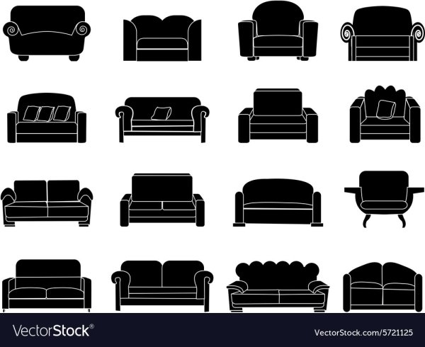 Мягкая мебель иконка