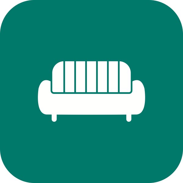 Мягкая мебель иконка