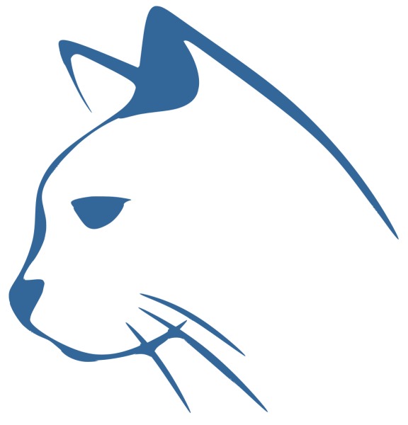 Силуэт мордочки кошки