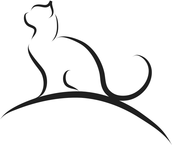 Силуэт кошки логотип
