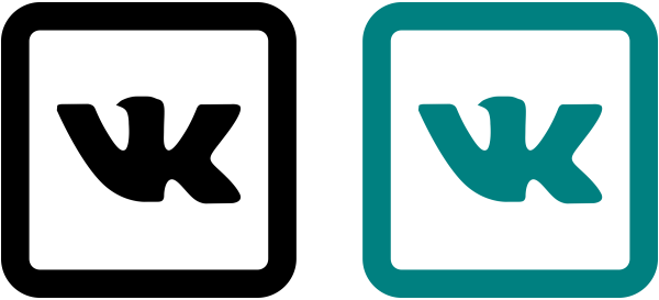 Значок ВКОНТАКТЕ вектор