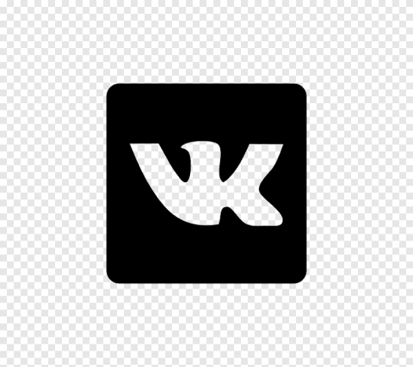 Значок ВК черный