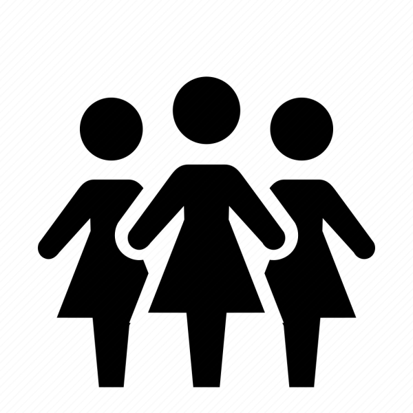 Подруги силуэт