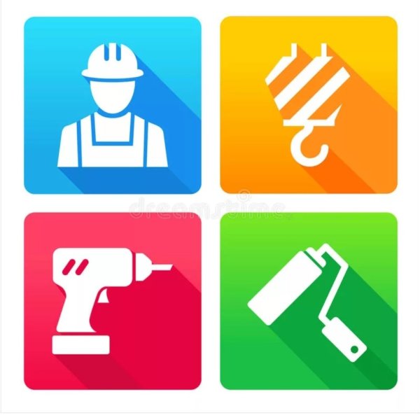 Значок стройка и отделка