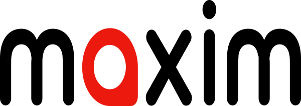 Надпись такси Максим