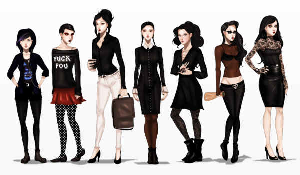 Уэнзди Аддамс аниме