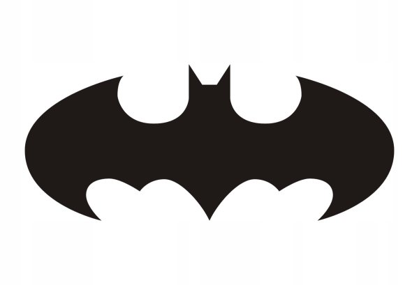 Значок Бэтмена черный