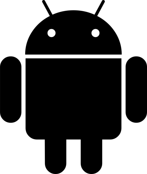 Знак андроид без фона