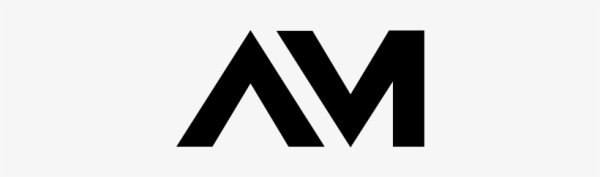Стильный логотип am