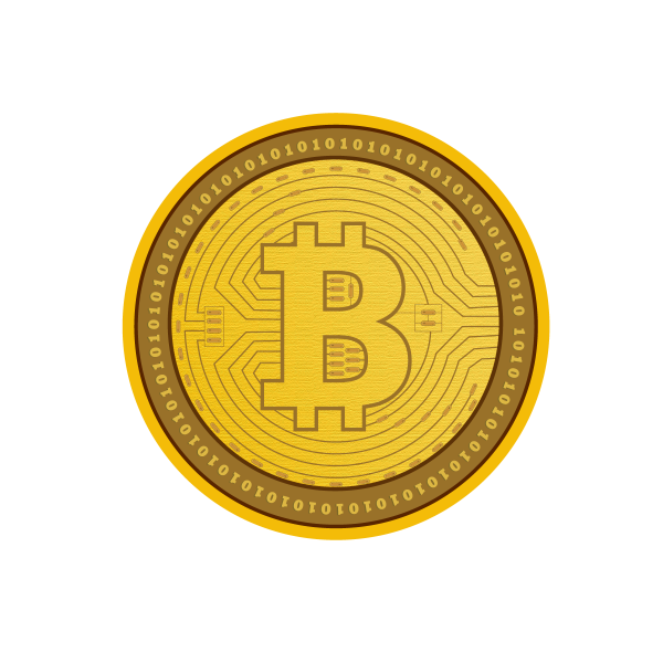 Bitcoin монета вектор