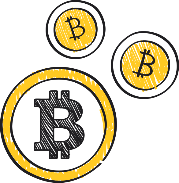 Биткоин рисунок