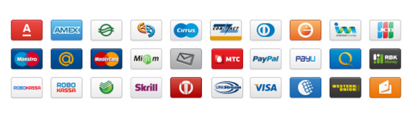 Способы оплаты