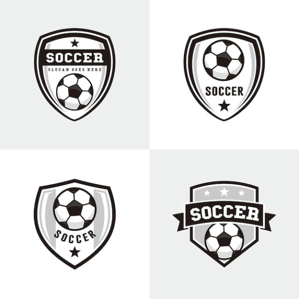 Футбольная эмблема шаблон