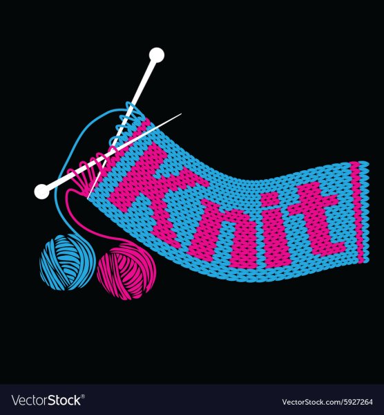 Вязаный логотип